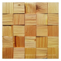 Insect-Proof Burlywood Copper Matte Hexagon 3D Wood Mosaic Tile Panel